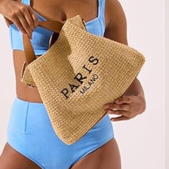 Neiman Marcus Paris Milano Quilted Tote Bag - Picture 2 of 6